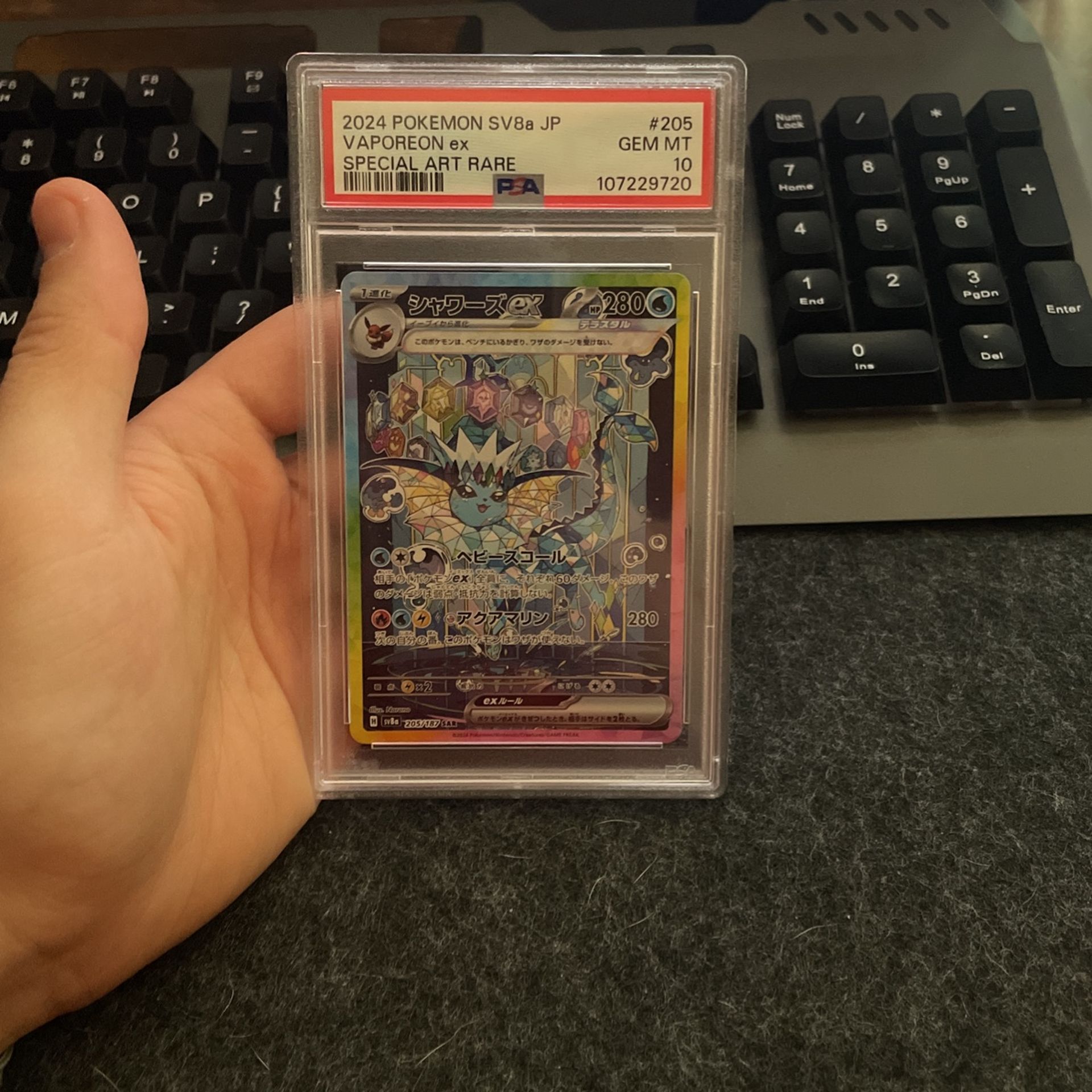 PSA 10 Vaporeon Ex