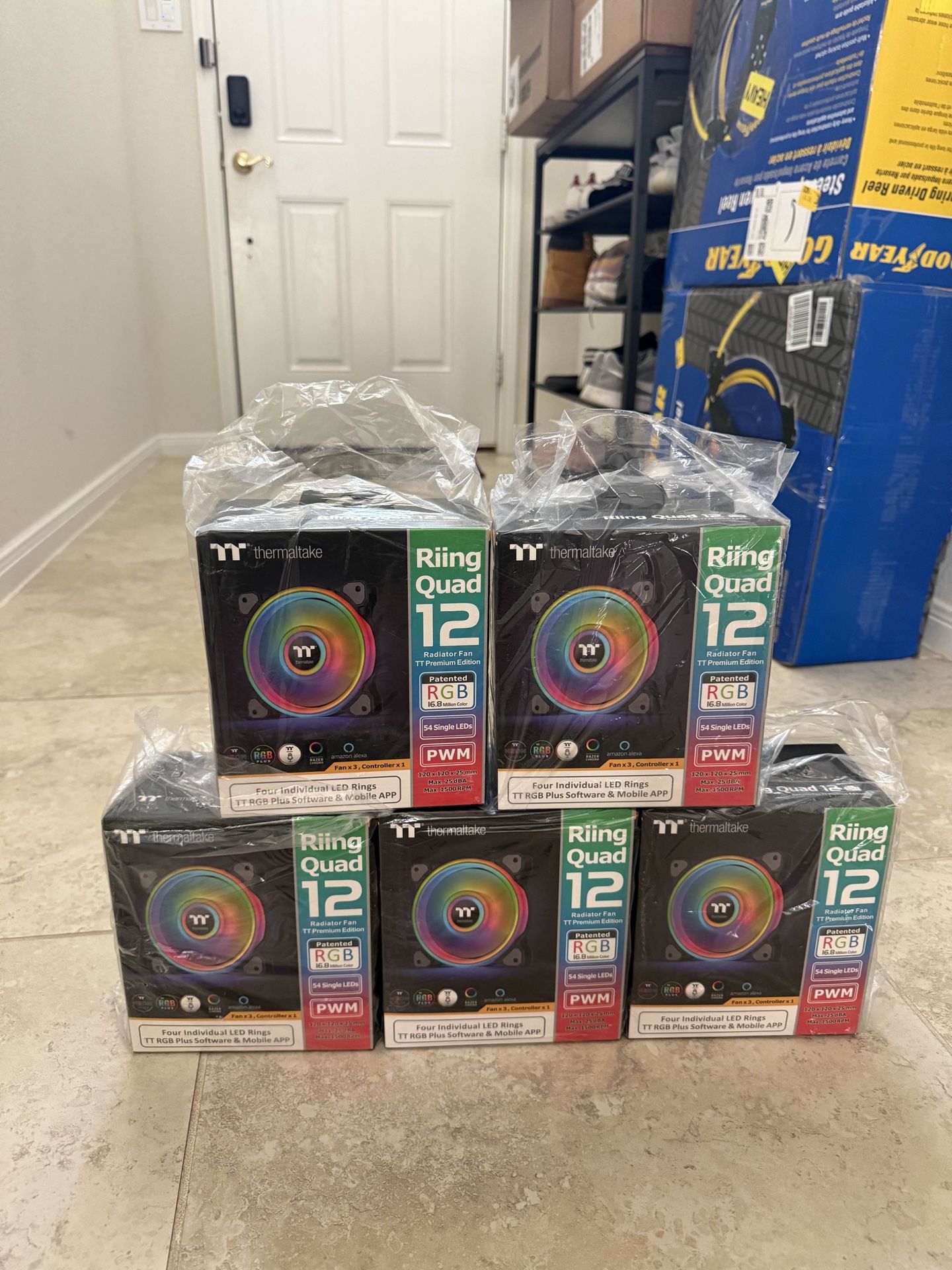 Thermaltake Cooling 3 Fan And 1 Remote Bundle For Pc NEW