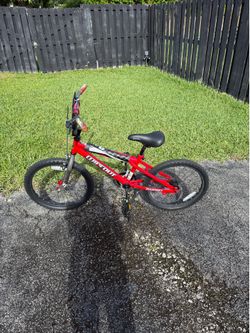 Kids red and black bike
