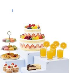 Buffet Risers 6ct Set White