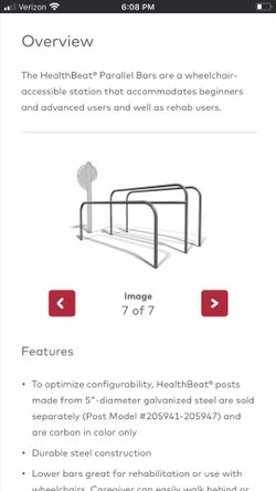 Parallel bars good quality heavy
