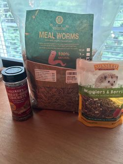 Dried Mealworms, Crickets, Wigglers and Berries. Reptiles, birds, fish, hedgehogs, essential nutrients.