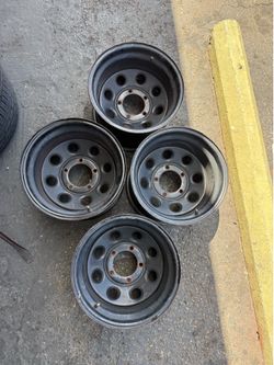 15” x 10”, 5 Lug Steel Wheels