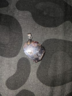 Raw Garnet pendant