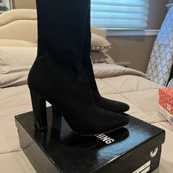 Black Suede Boot Size 8