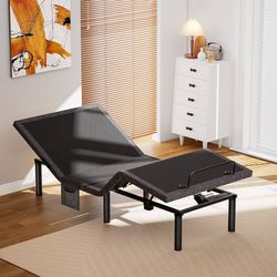2029i  Adjustable Bed Frame, Twin XL Adjustable Bed Base with 4 USB Ports & Under-Bed Night Light, Head & Foot Incline, Electric Bed Frame with 4 Heig