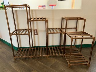 Wooden plant stand