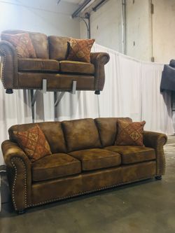 Microfiber Sofa and Loveseat Set Sale