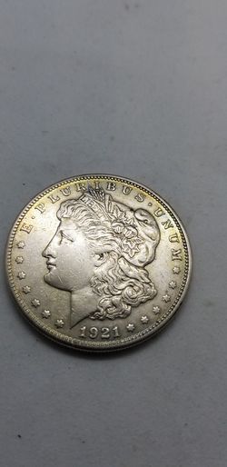 1921 silver Morgan dollar