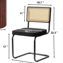 Set Dining Chair of 4 Black