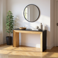Montra 59" Modern Wood Console Table for Entryway Living Room