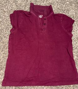 Girls Maroon Uniform Polo Shirt