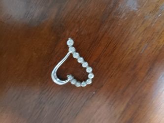 Diamond heart white gold charm from Kays