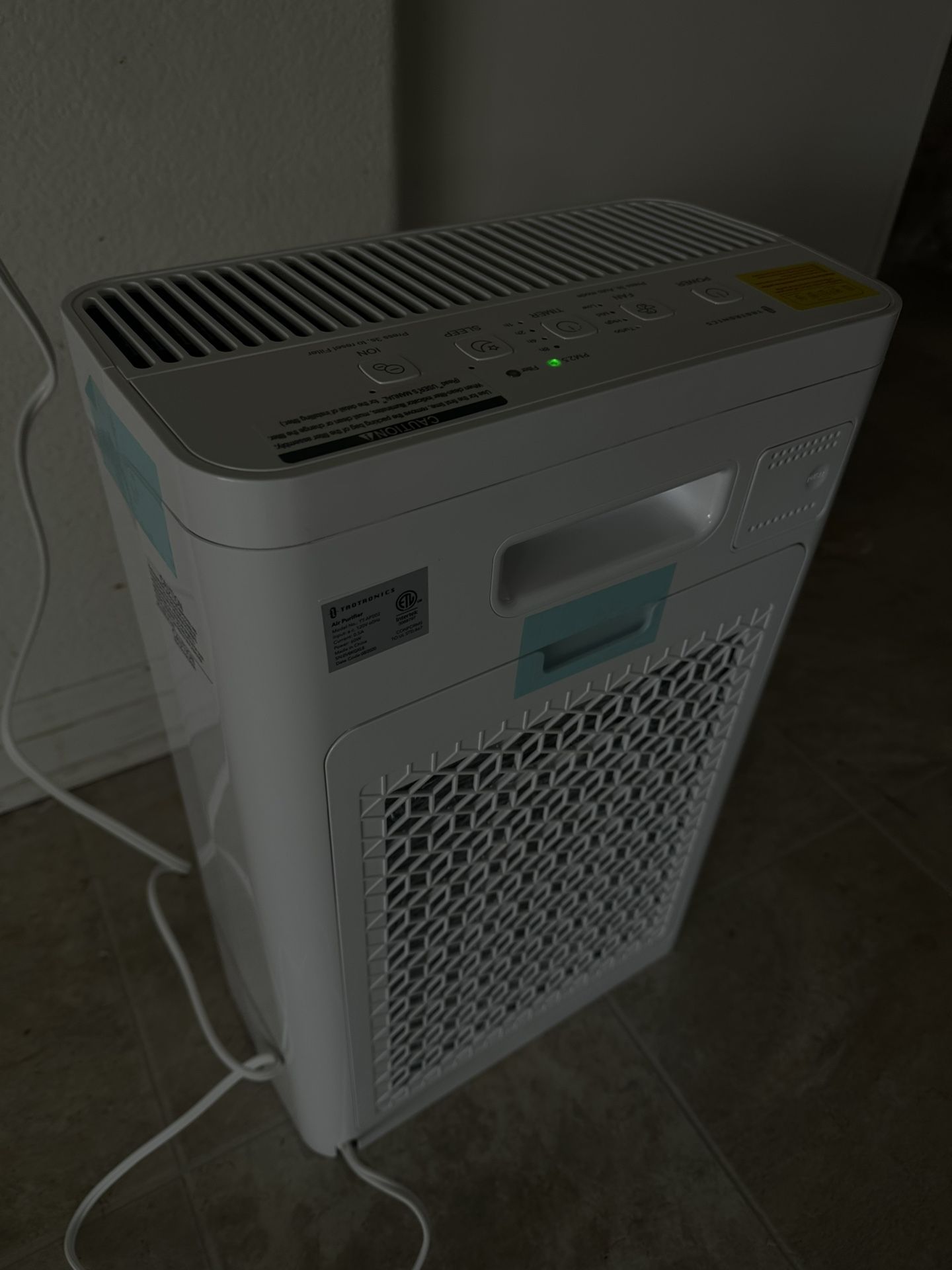 New air Purifier Large Room Turbo Speed Fan Clean Air Hepa Filter
