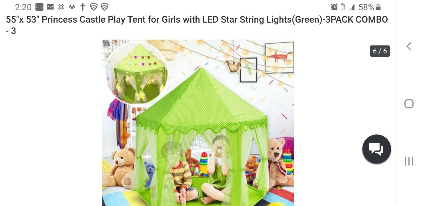 Child's Princess Tent