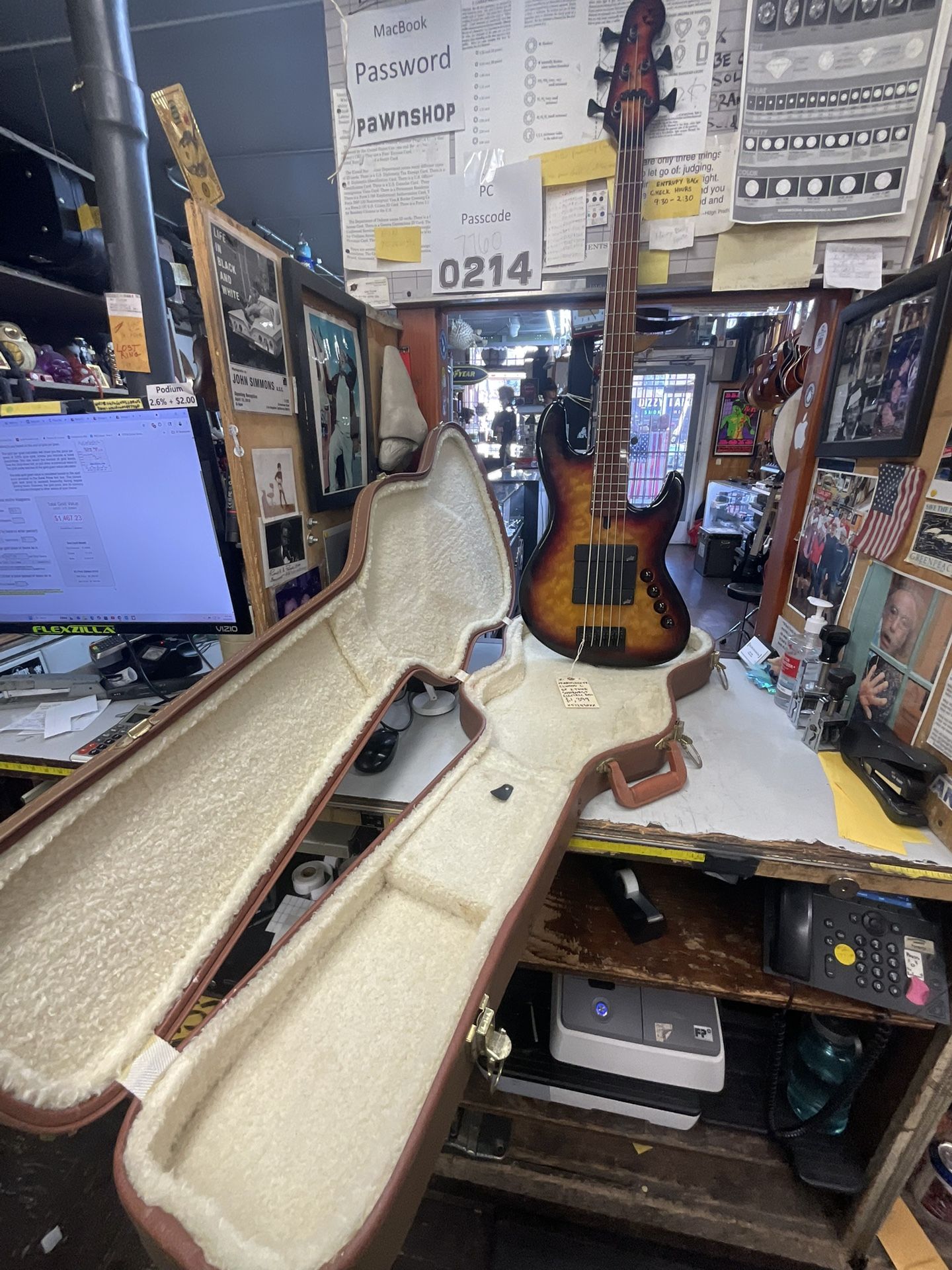 Maruszczyk ELWOOD L5A 2 Tone Sunburst Electric Bass Guitar
