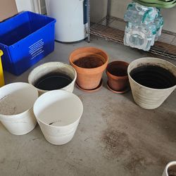 Mixed Set of 6 Planter Pots