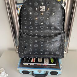 MCM Black Backpack Large