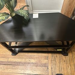 Wood & Tempered Glass TV Stand!