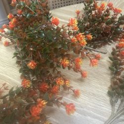 Two Bundles of  Artificial Fall Flowers (they look real)