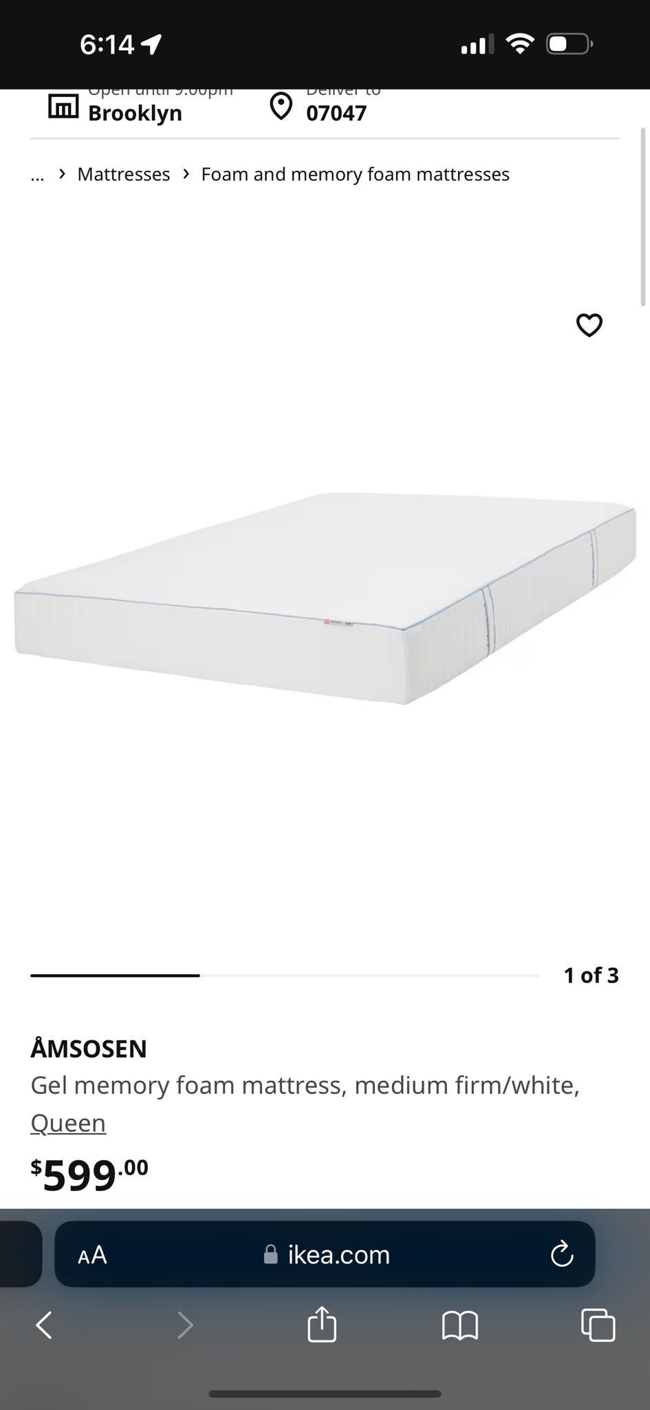 Ikea Matress New