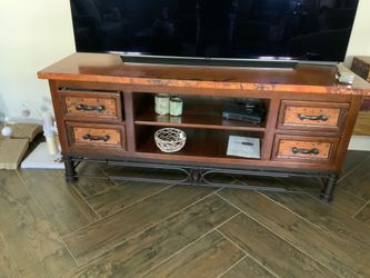 Rustic entertainment center