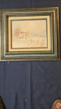 Original Vintage Oil Painting by L.K.Powell