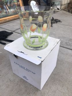 Princess house crystal ice bucket/ vase/ flower pot