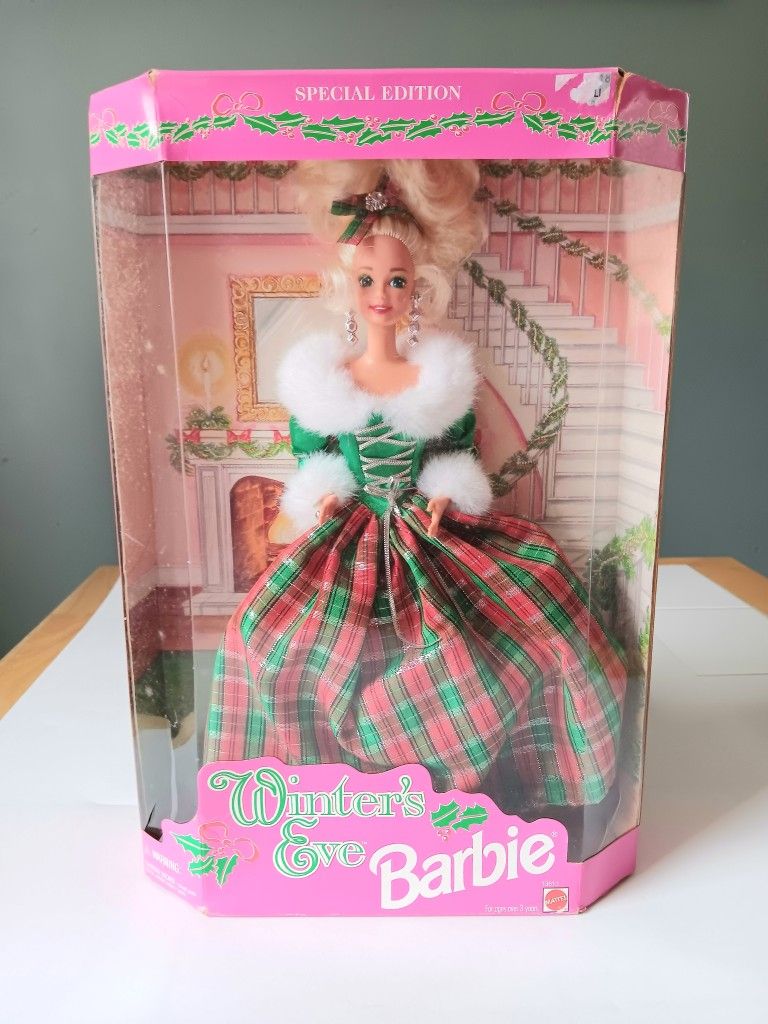 Mattel Barbie Winter's Eve Special Edition Doll In Box Vintage 1(contact info removed)3