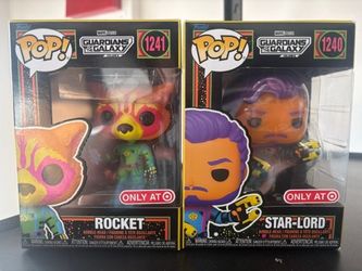 Target exclusive Glow in dark set Starlord and Rocket