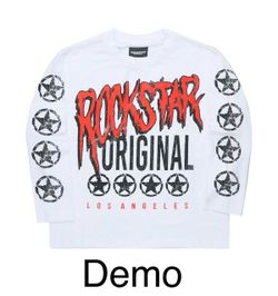 Rockstar Original Boys Wizzurd White/Red Long Sleeve Graphic T-Shirt (Size 12)