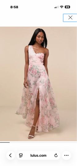 Pink formal dress size small