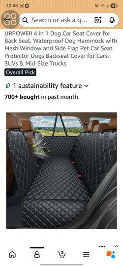 Dog seat cover