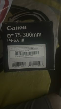 Cannon Ef 75 300mm