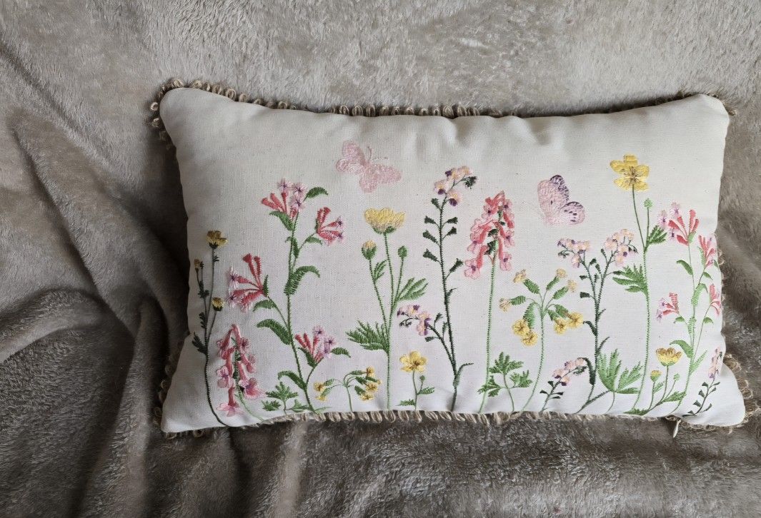 Decorative Throw Pillow - Pastel Floral