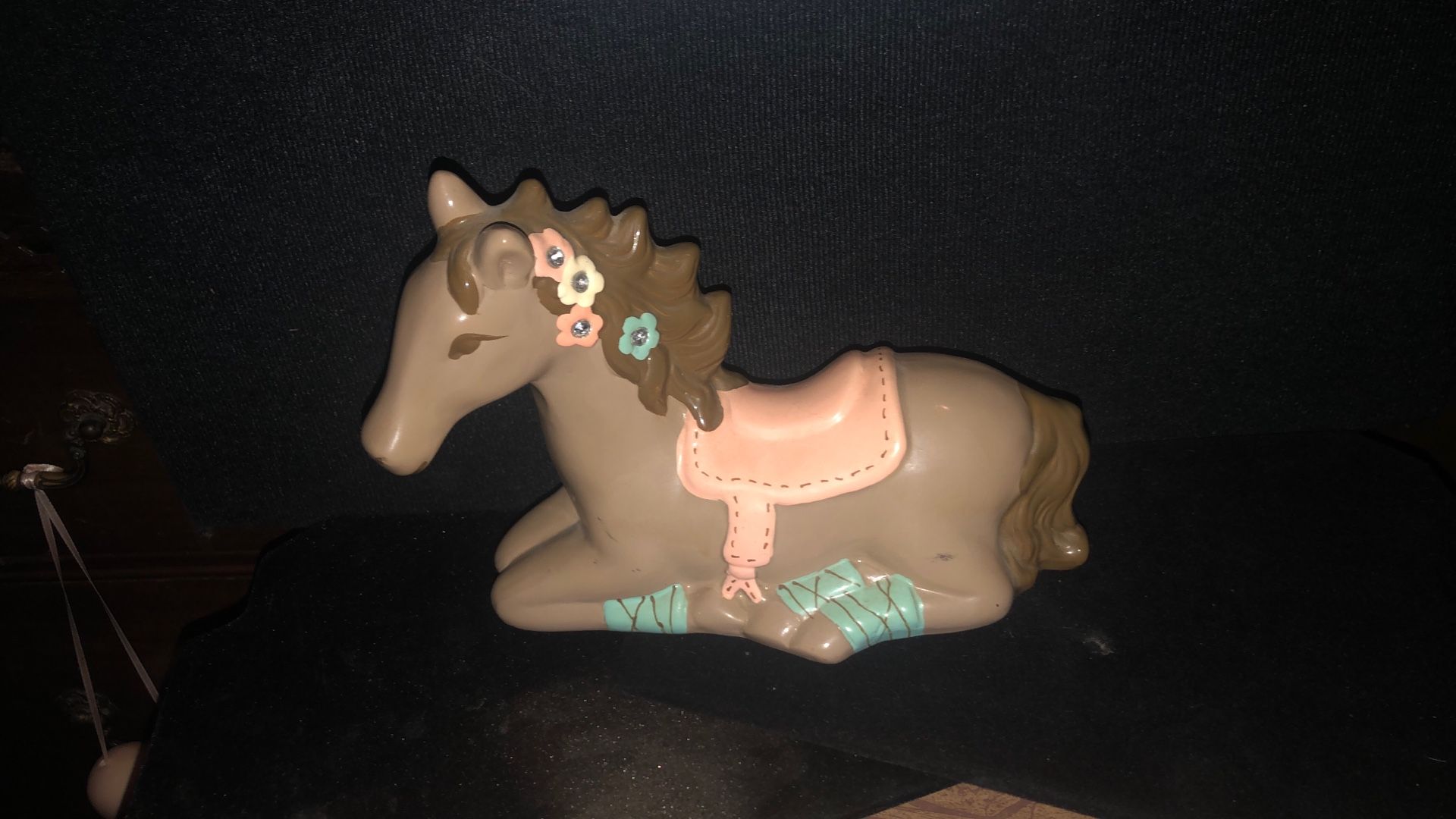 Horse Shaped Ceramic Beautiful Pony Bank (retired). Target Circo Brand