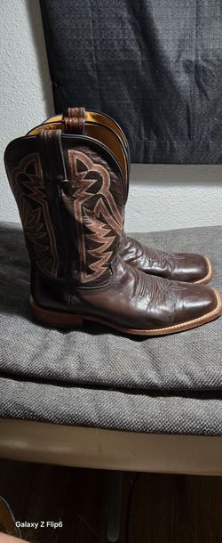 Mens Tony Lama Square Toe Boots Size 11