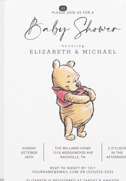 Winnie the Pooh digits or printed