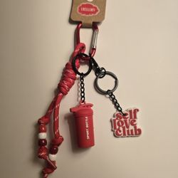 Handmade Gym Bag Purse Charm Keychain
