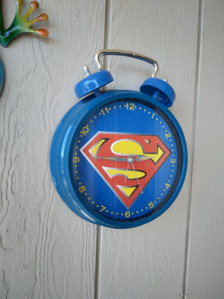 Superman Wall Clock / Alarm Clock