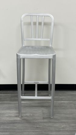 New Emeco Style Aluminum Bar Stools For Indoor Outdoor Use - 3 Available 