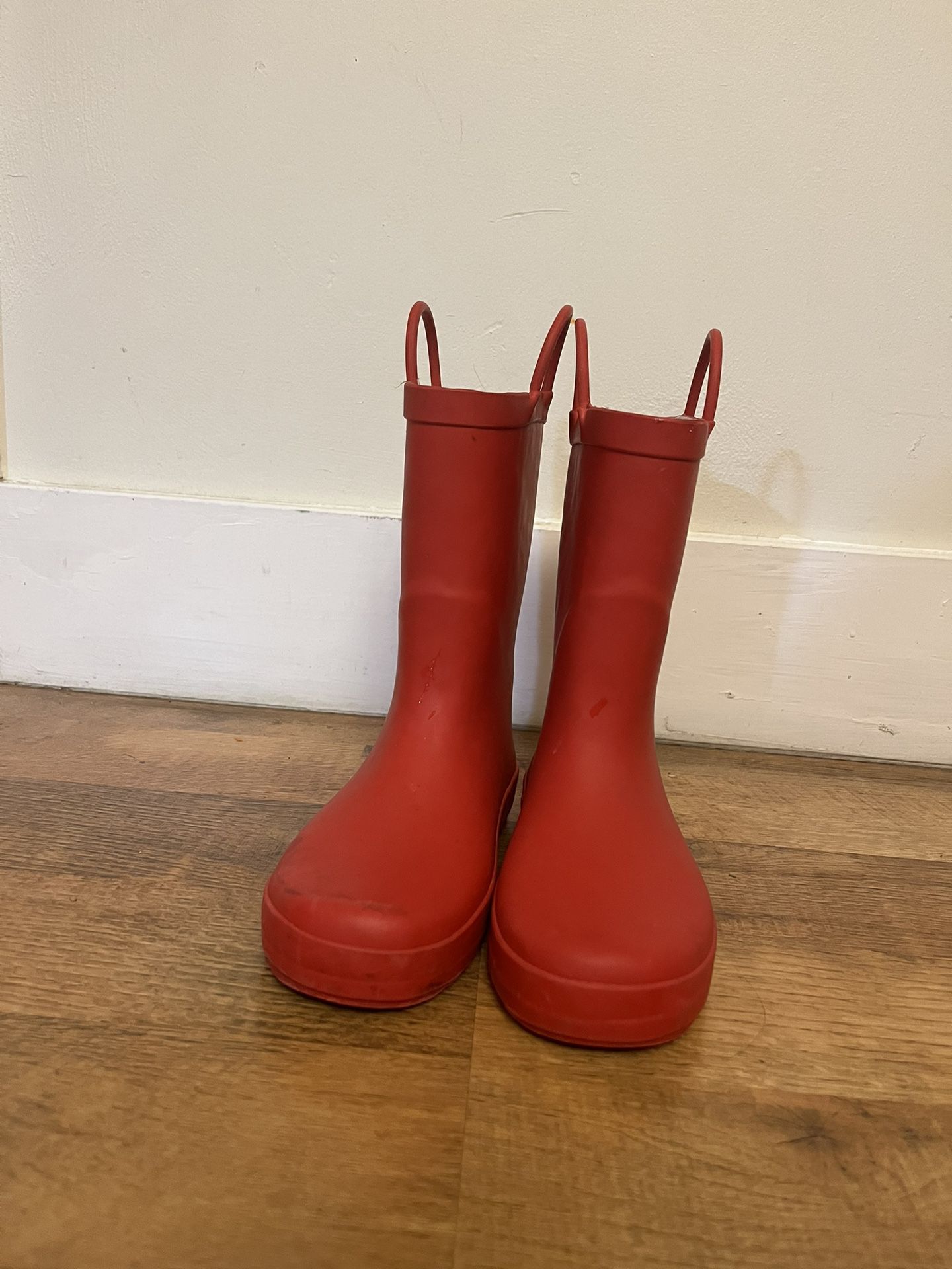 Rubber Boots, Kids, Size 2 (red)