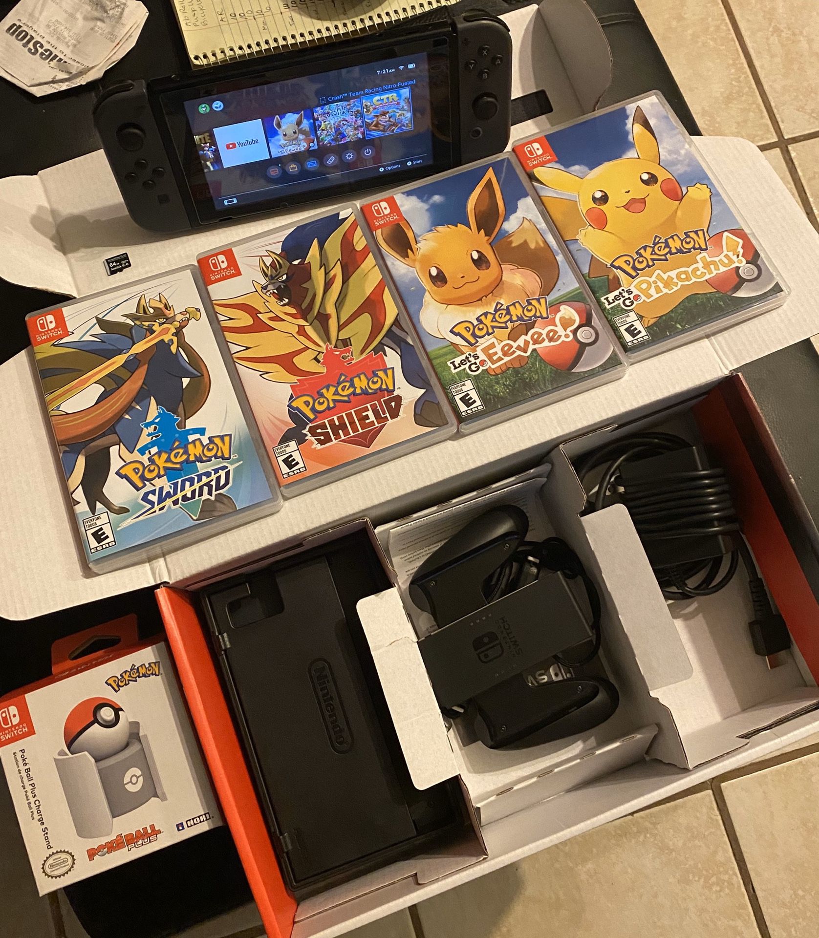 New Nintendo Switch V2 Bundle w/ Several Video Games & More