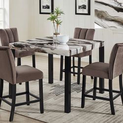 Vega Faux Marble Dining 