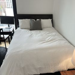 Queen Bed Frame & Mattress