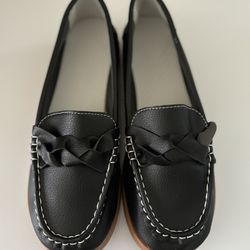 2 Pr Of Ladies Black Soft Sole Slip-on Shoes