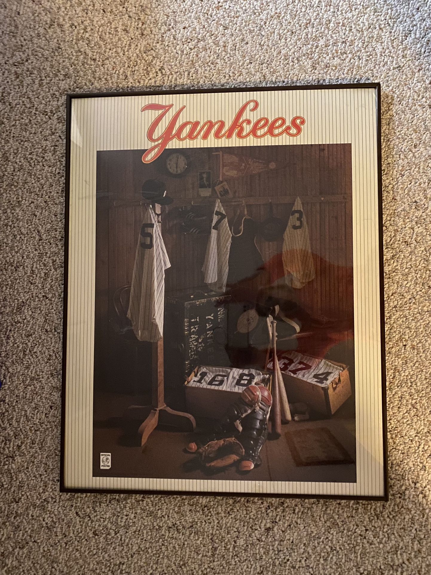 Vintage Framed Yankees Posters