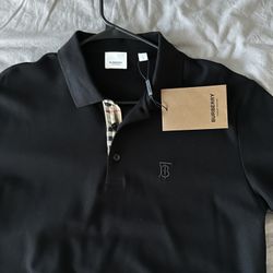 Burberry Black Polo Size L