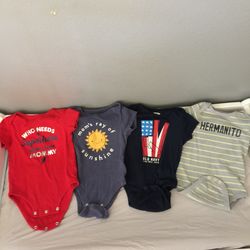 Baby boy clothes set of 3 onesies