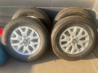 Tacoma OEM 17-inch 265/65R17 Firestone tires.